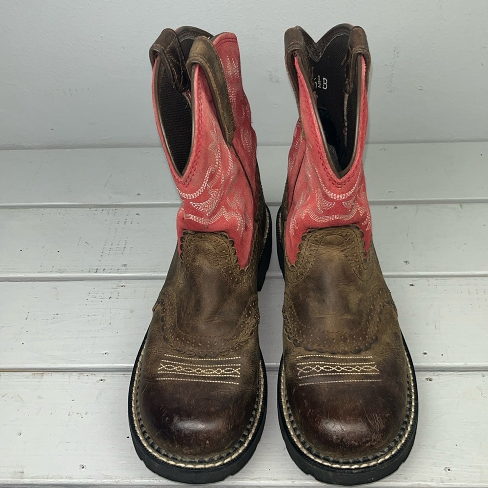 Ariat Women’s Fatbaby Brown Leather Western Cowboy Boots Size 6 1/2.